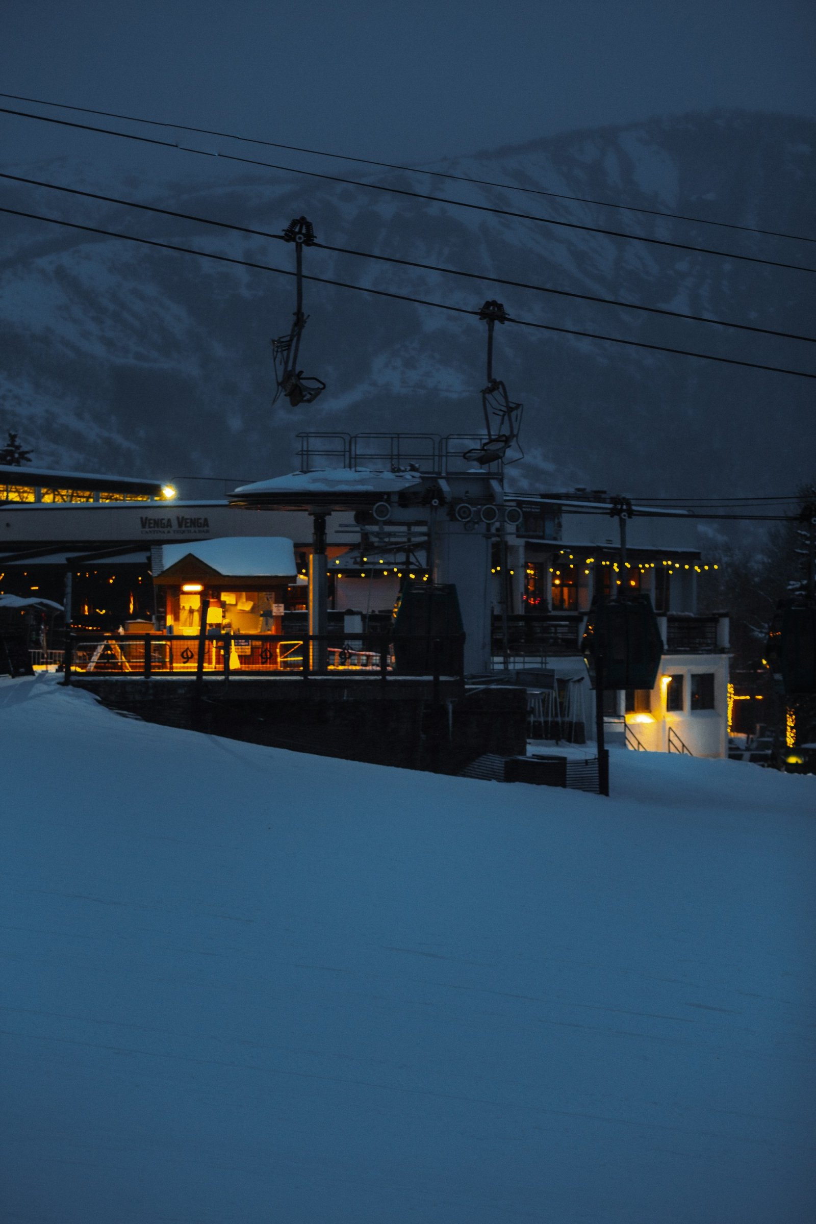 Snowmass at dusk